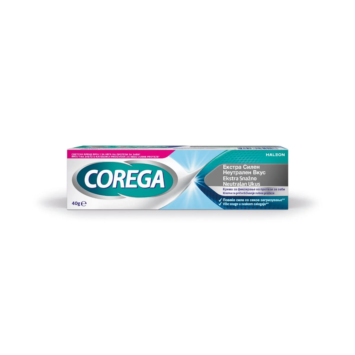 COREGA-N Corega Extra strong neutral krema za proteze 40g - Slika 1