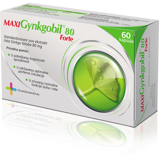 ginko-80 Gynkgobil forte 80mg, 60 kapsula - Slika 1