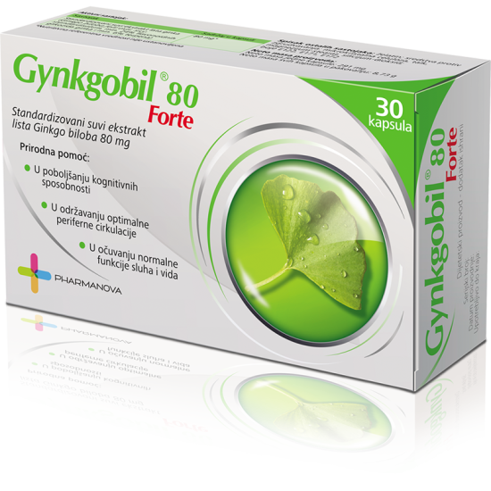 gynkobil Gynkgobil forte 80mg, 30 kapsula - Slika 1