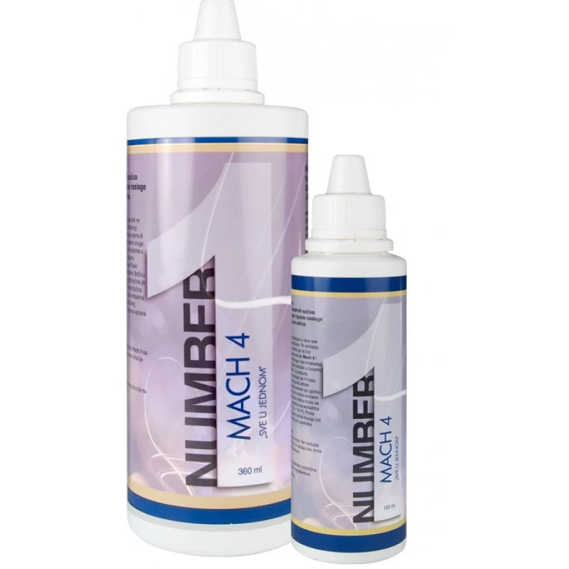 number-1-mach-4-rastvor-100ml-800x800h Number 1 Mach 4 ratsvor za meka sočiva 100ml - Slika 1