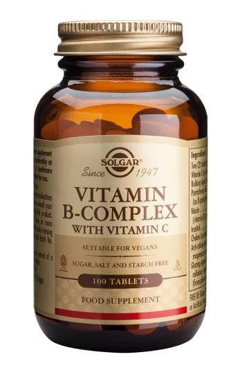 vitamin-b-solgar Solgar B kompleks sa vitaminom C 100 tableta - Slika 1