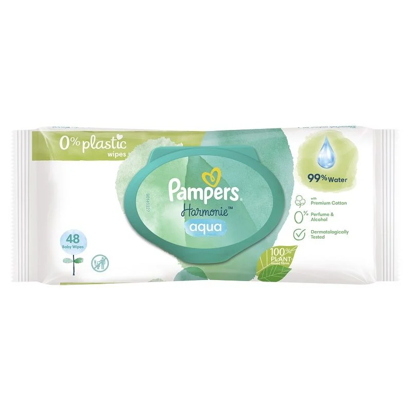 vlazne-maramice Pampers vlažne maramice harmonie aqua 48 komada - Slika 1